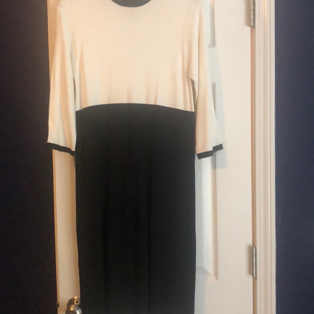 Color block knit dress